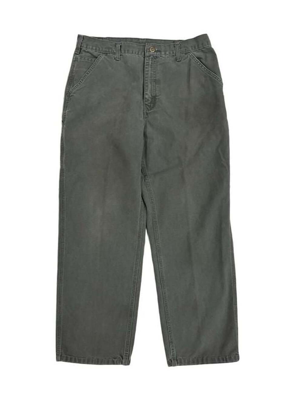 Carhartt B11 MOS Dungaree Fit Size 36 x 32 Green Canvas Work Pants